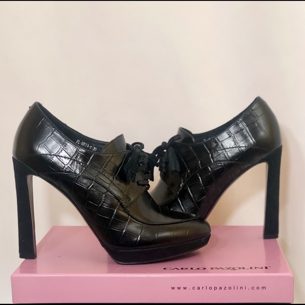 Carlo Pazolini, High Heeled, Lace-Up Oxfords